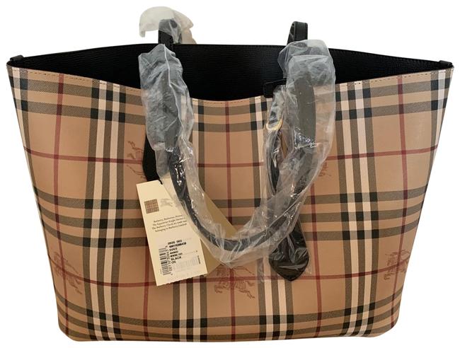 Burberry Medium Reversible Black Leather Tote