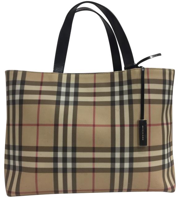 Burberry Medium Shopper House Check Canvas Tote
