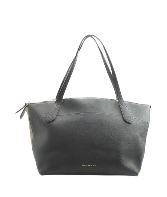 Burberry Medium Welburn 151259 Black Leather Tote