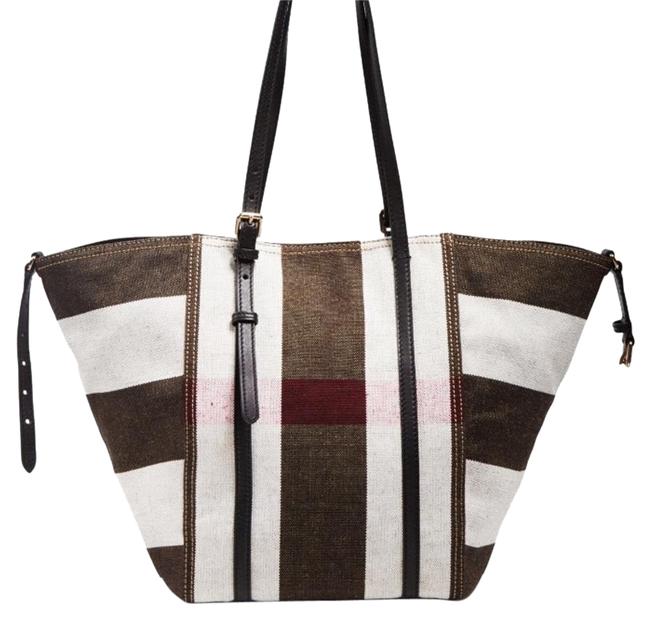 Burberry Mega Check Medium Padstow Canvas Tote