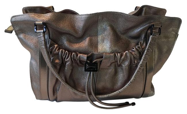 Burberry Metallic Bronze Leather Tote