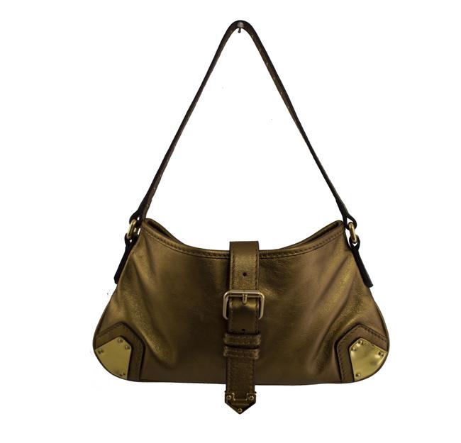 Burberry Metallic Gold Leather Tote