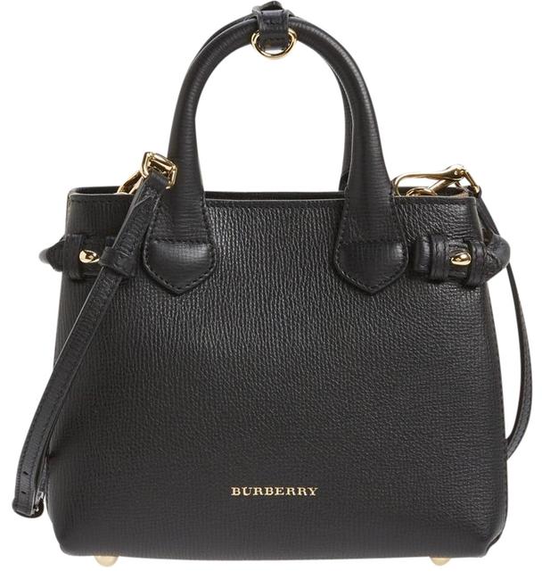 Burberry mini Banner House Check Leather Tote