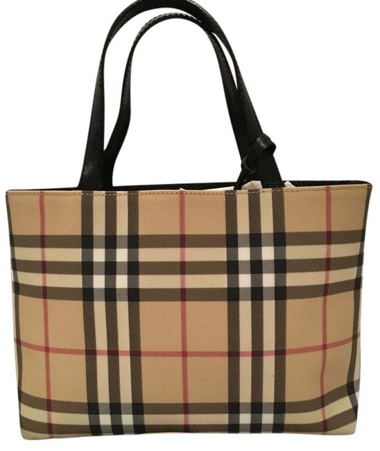 Burberry Mini House Check PvcLeather Tote