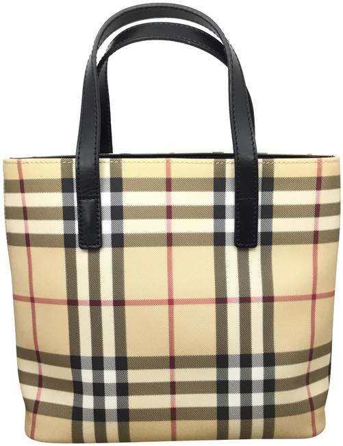 Burberry Bag Mini Nova Check Coated Canvas Tote