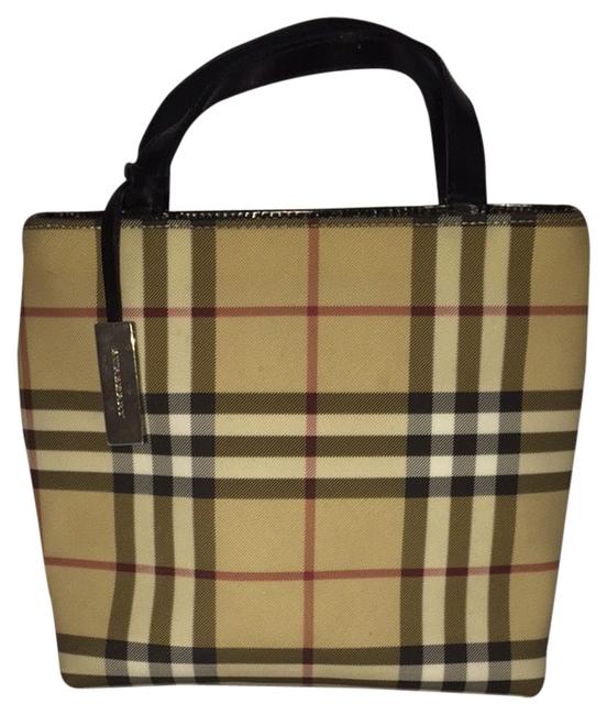 Burberry Mini Novacheck Beige Tote