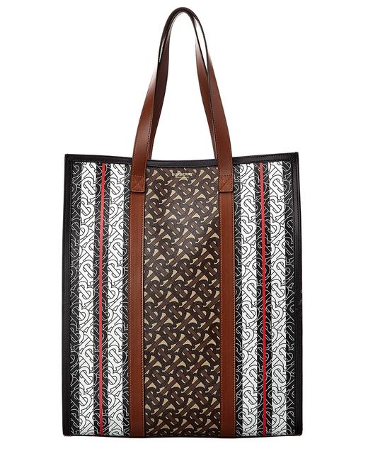 Burberry Monogram E canvasLeather 8021486 Tote