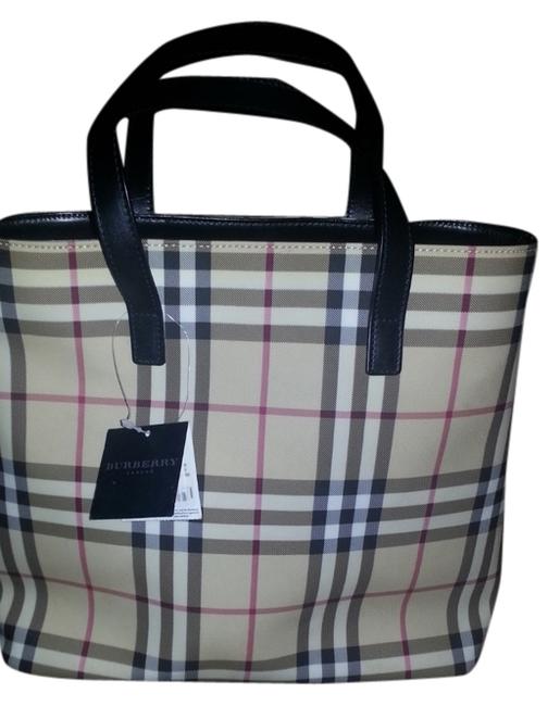 Burberry Multi color Pvc Canvas Tote