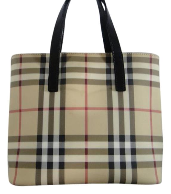 Burberry Multicolor Pvc and Leather Tote