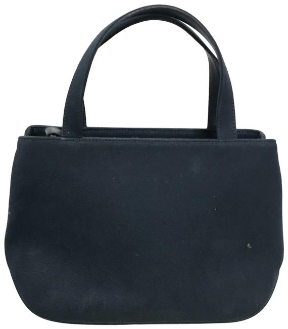 Burberry Navy Canvas Tote