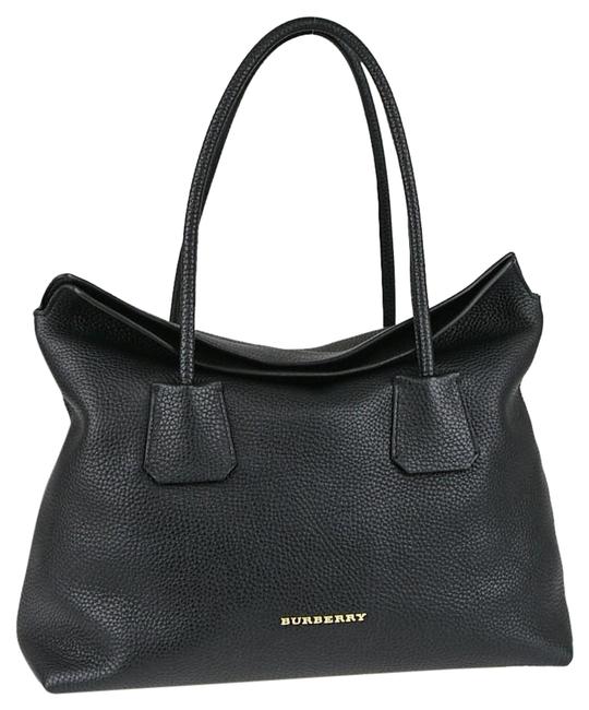 Burberry Bag New Baynard Grainy Black Leather Tote