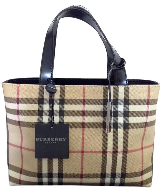 Burberry New Condition Classic Nova Check Black Tote