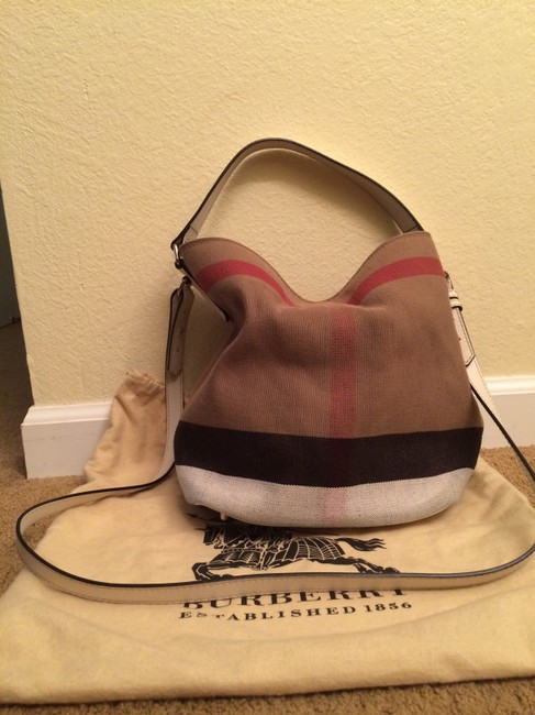 Burberry Crossbody New No Tag Tote Nova Check Canvas Tote