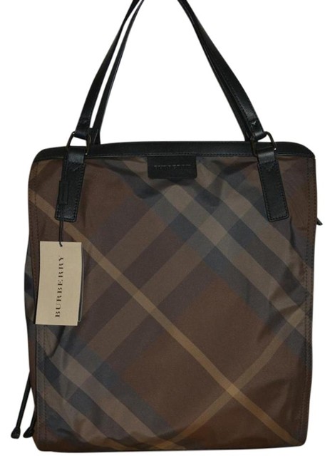 Burberry New Nova Check Packable Purse Shopper Birch grey Nylon Tote