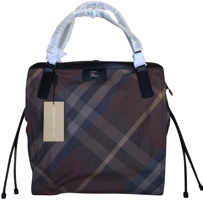 Burberry New Packable Nylon Check Buckleigh Tote