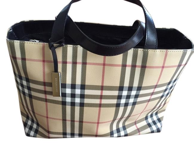Burberry Nova Check Canvas Tote