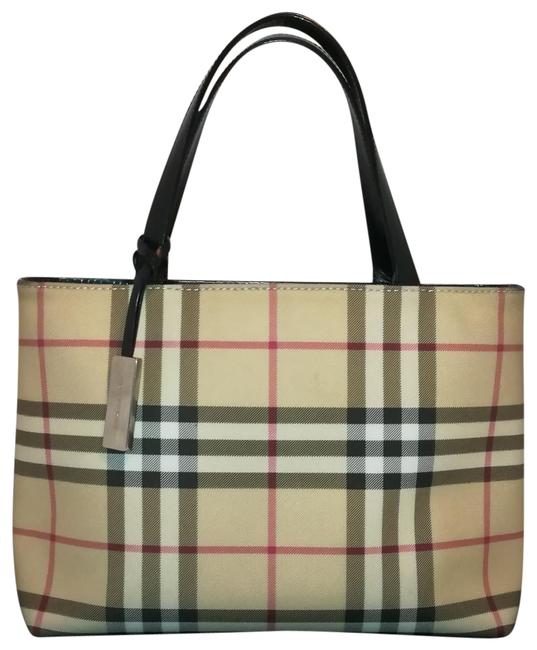 Burberry Nova Check Haymarket Multi colored Coated Canvas Tote