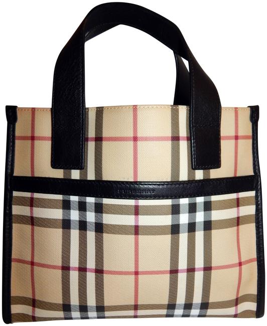 Burberry Bag Nova Check Leather Multi color Coated Canvas Tote