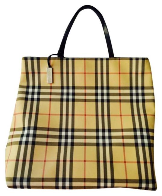 Burberry Nova Check Nuetral Tan Tote