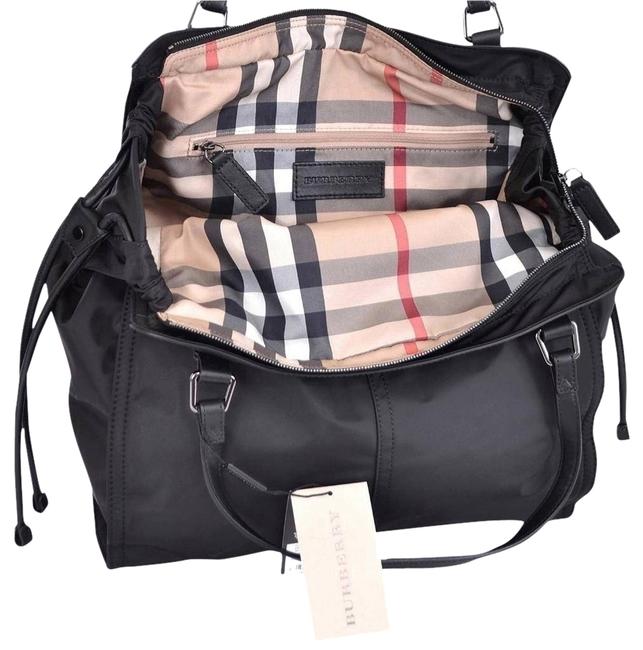 Burberry Bag Nova Check Packable Travel New Black Nylon Tote