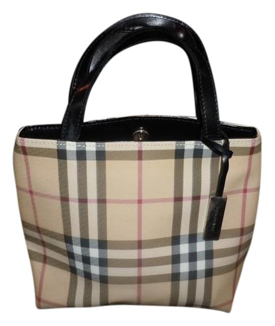 Burberry W Nova Check Small Handbag W Dust Plaid Tote