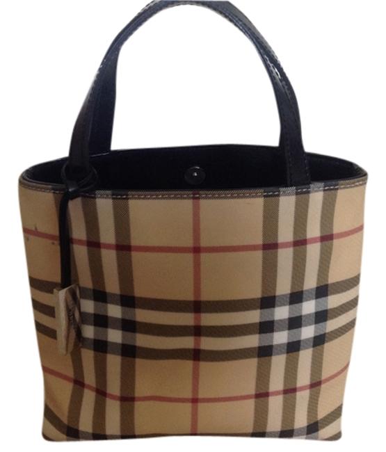 Burberry Nova Check Small LeatherTote