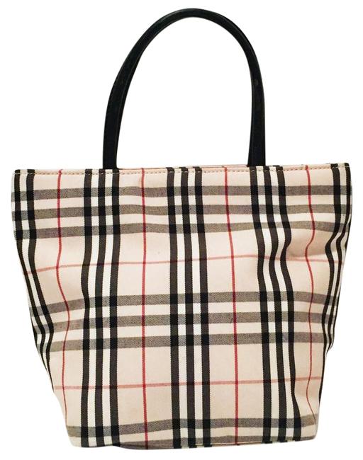 Burberry Nova Check Tan Fabric Tote