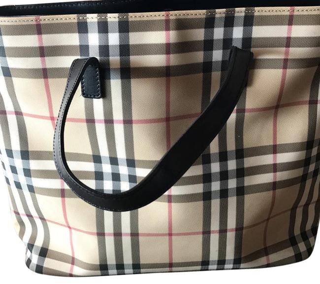 Burberry Nova Light Brown Canvas Tote