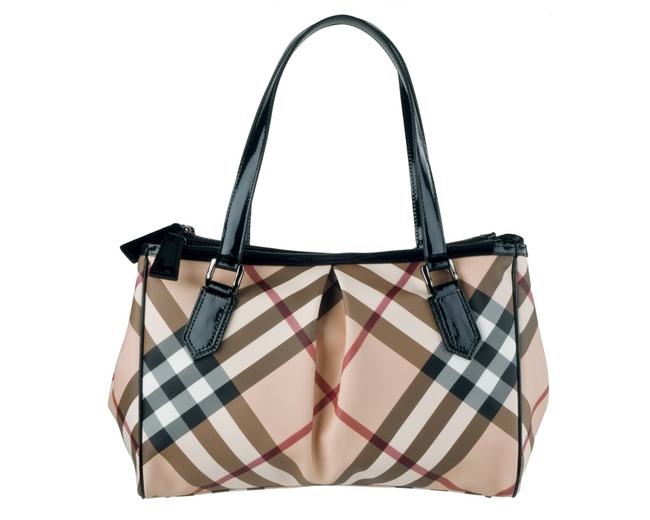Burberry Nova Medium Beige Black Tote
