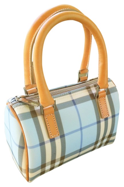 Burberry Nova Mini Blue Canvas Tote