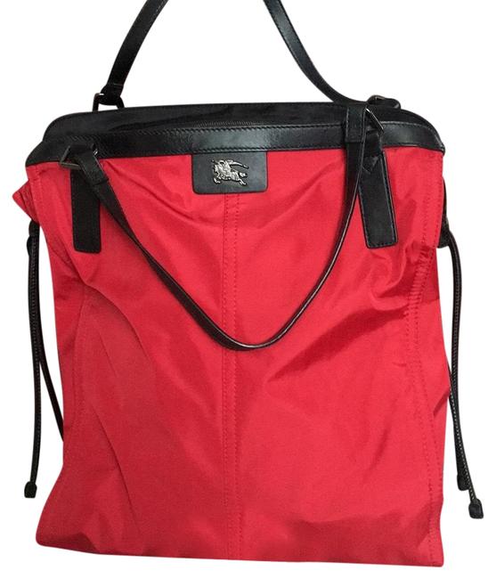 Burberry Nova Packable Red Nylon Tote