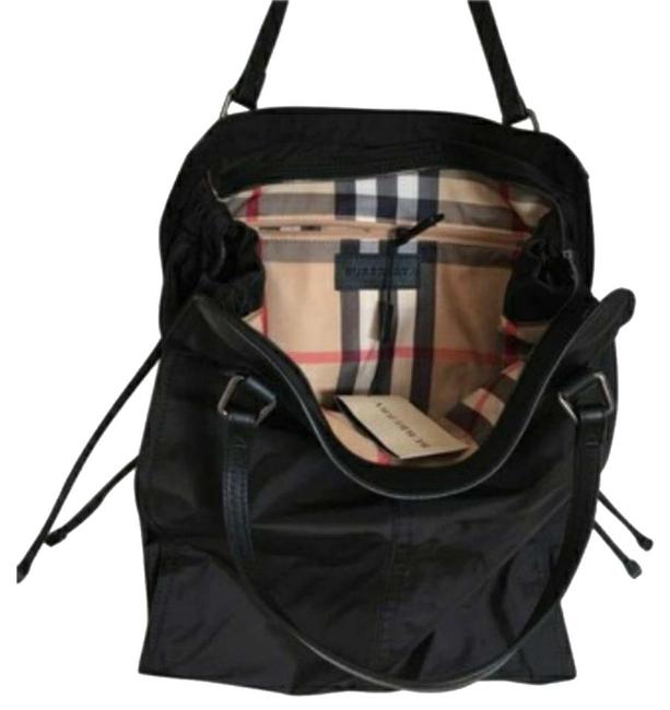 Burberry Bag Nylon Check Black Tote