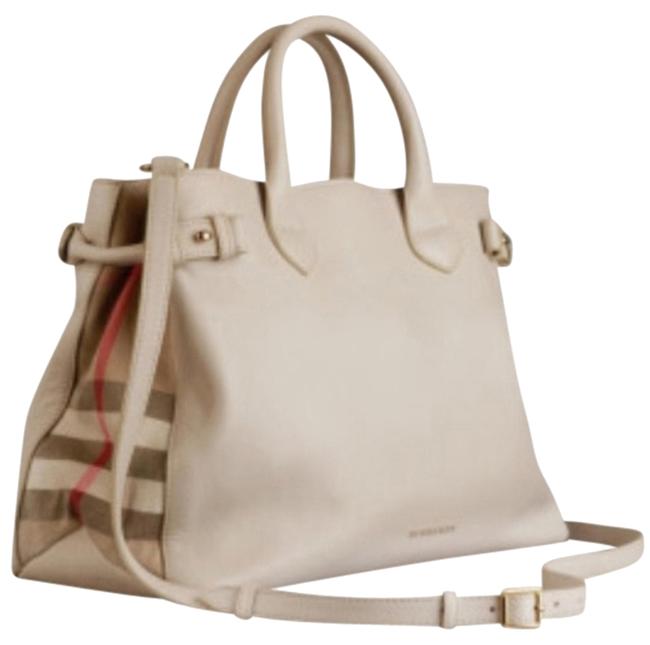 Burberry Bag Off White Leather Tote