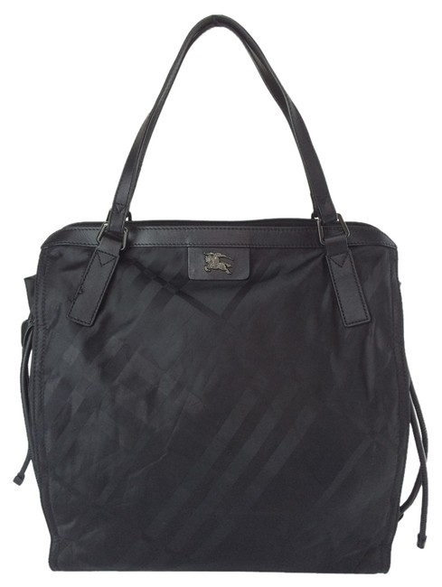 Burberry Packable Black Nylon Tote