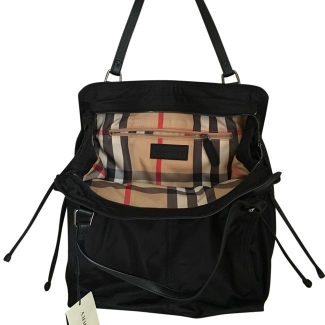 Burberry Packable Nylon Small Buckleigh Black Tote