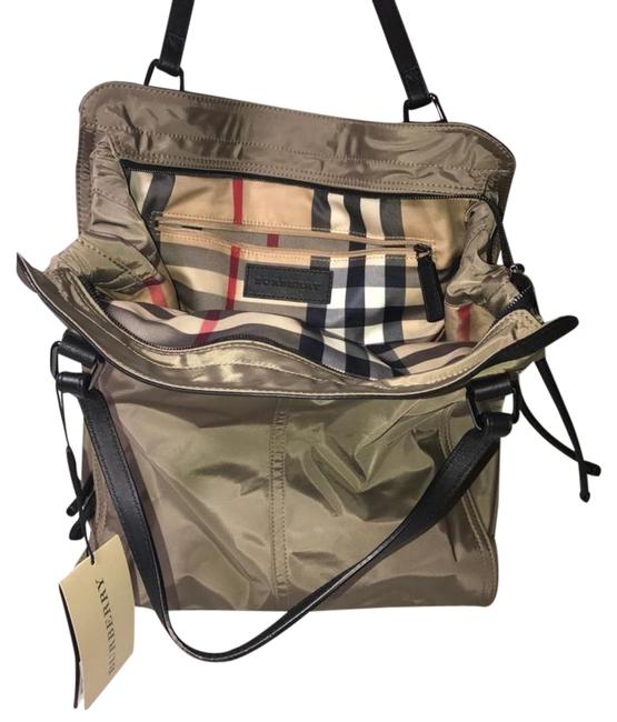 Burberry Packable Small Buckleigh Birch Nylon Tote