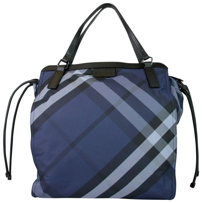 Burberry Packable Small Buckleleigh 4033081 Navy Blue Nylon Tote
