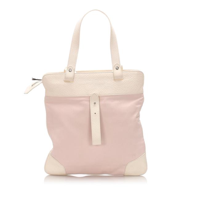 Burberry Pink Leather Tote