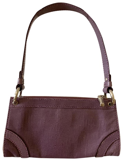 Burberry Pochette Purple Leather Tote