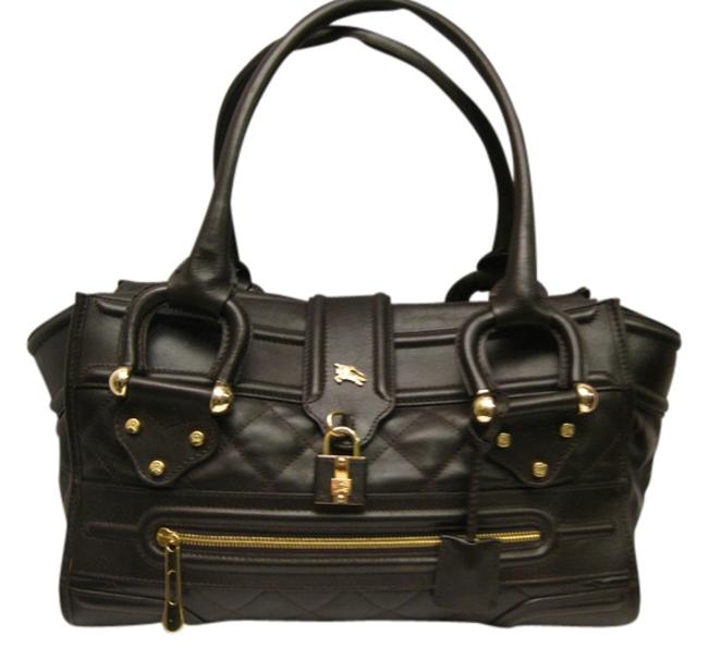 Burberry W Porsum Manor Handbag W Dust Brown Leather Tote