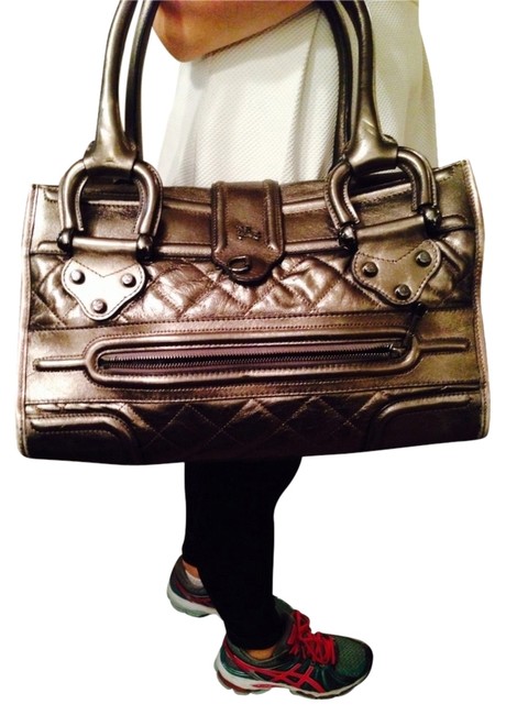 Burberry Prorsum Manor Large Quilted Reduced Metallic Leather Tote