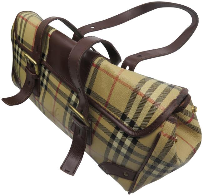 Burberry PvcLeather Check Tote