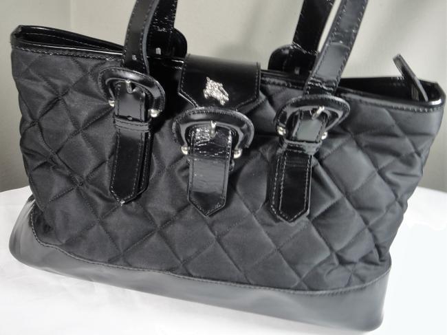 Burberry Quilted Black Nylon Tote