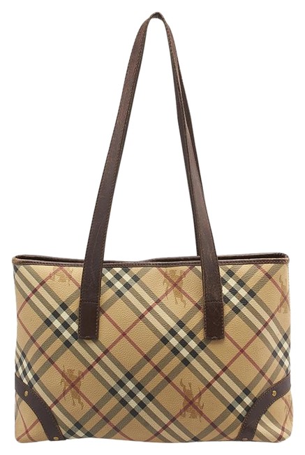 Burberry Regent Haymarket Check 92472 Multi color Coated Canvas Tote