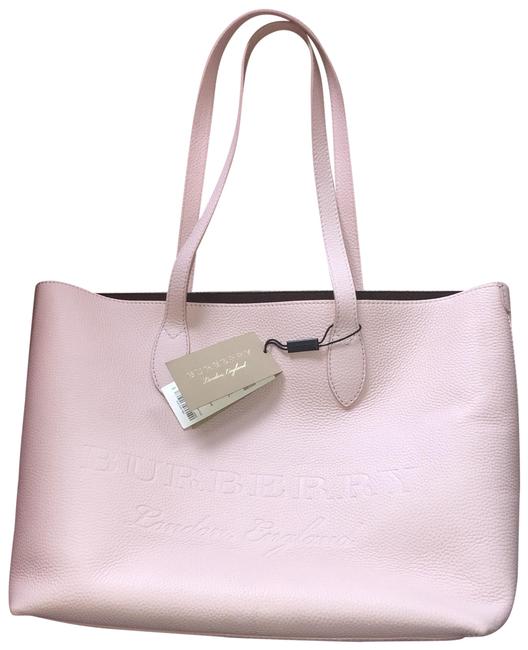 Burberry Bag Remington Large Logo BlushPale Ash Rose Leather Tote