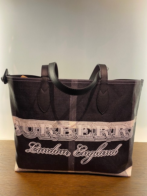 Burberry Reversible Canvas Black Tote