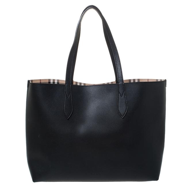 Burberry Reversible Lavenby Black Leather Tote