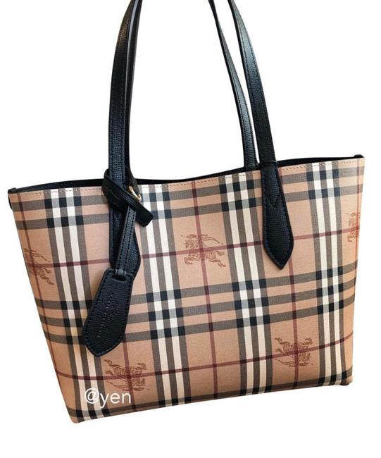 Burberry Reversible Small Black Leather Tote