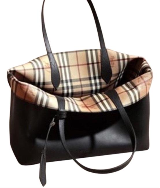 Burberry Reversible Small Black Tote