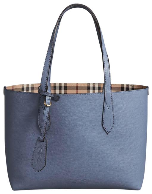Burberry Reversible Small Blue Tote